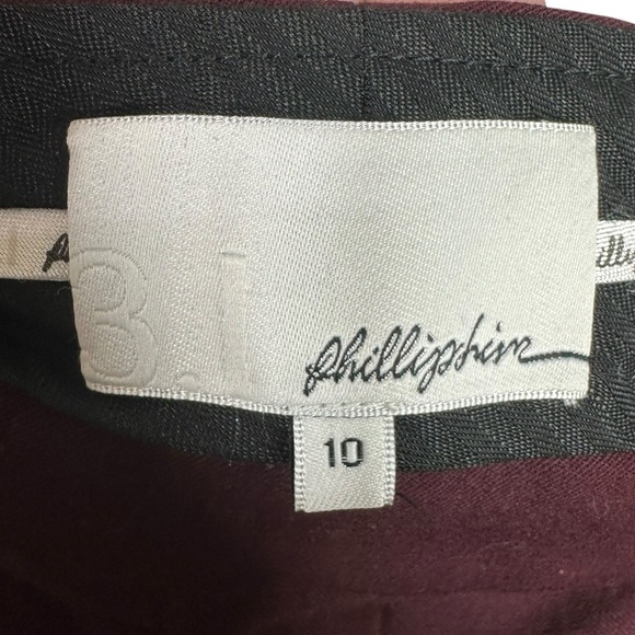3.1 PHILLIP LIM Women's size 10 Deep Plum Flat front Trouser Pants - Picture 3 of 7
